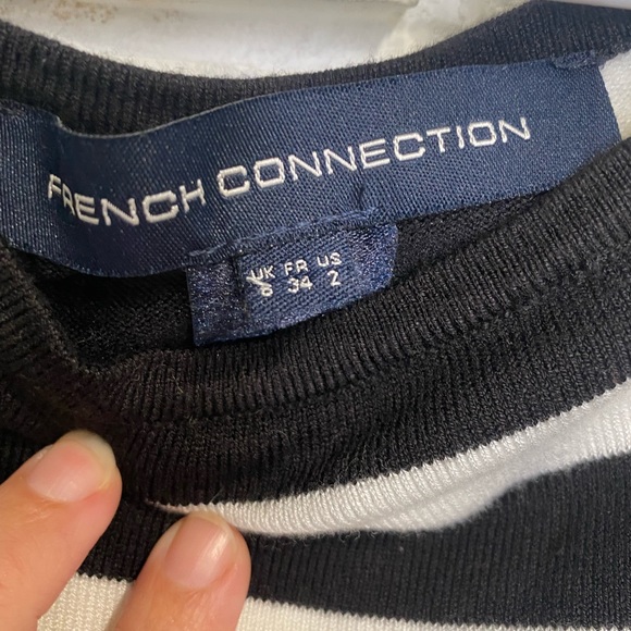 French Connection Striped Sweater Dress Size 2 - Picture 3 of 4